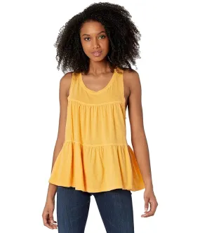 SUNDRY Tiered Slub Tank Women's