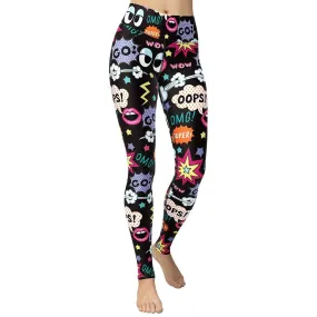 Super Cool Pop Art Yoga Leggings