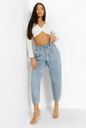 Tall Denim Tapered Mom Jeans