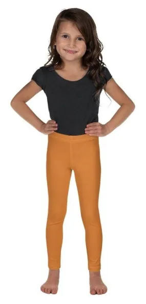 Tangerine Orange Kid's Leggings