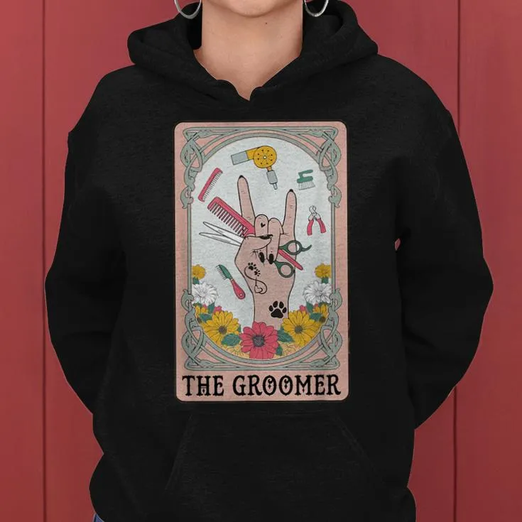 Tarot Card Pet Grooming Dog Groomer Girl Women Women Hoodie