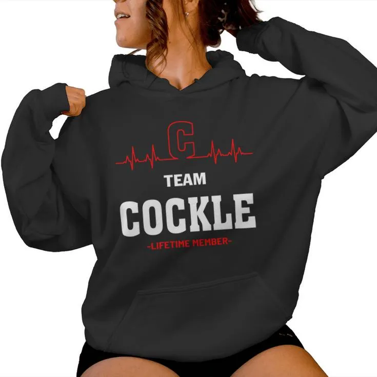 Team Cockle Lifetime Member Cockle Last Name Women Hoodie