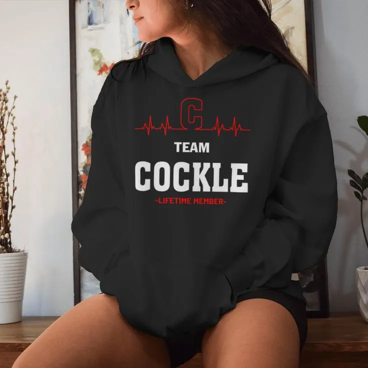 Team Cockle Lifetime Member Cockle Last Name Women Hoodie