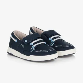 Teen Boys Navy Blue Velcro Trainers