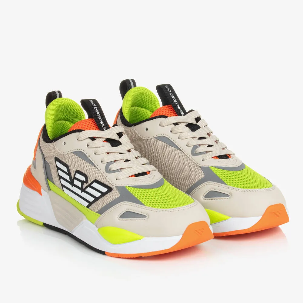 Teen Green & Beige Ace Runner Trainers