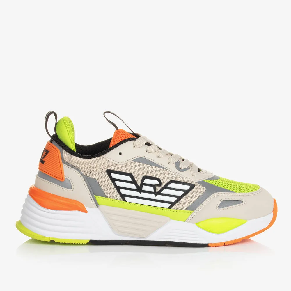 Teen Green & Beige Ace Runner Trainers