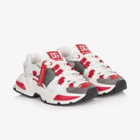 Teen White & Red Airmaster Trainers