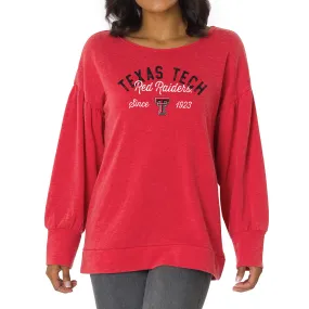 Texas Tech Red Raiders Women's Red Brooklyn Pullover Sweatshirt