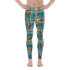 Thanksgiving Plaid Men's Leggings