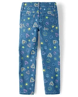 The Children's Place Girls Doodle Straight Jeans