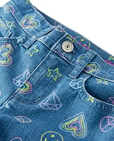 The Children's Place Girls Doodle Straight Jeans