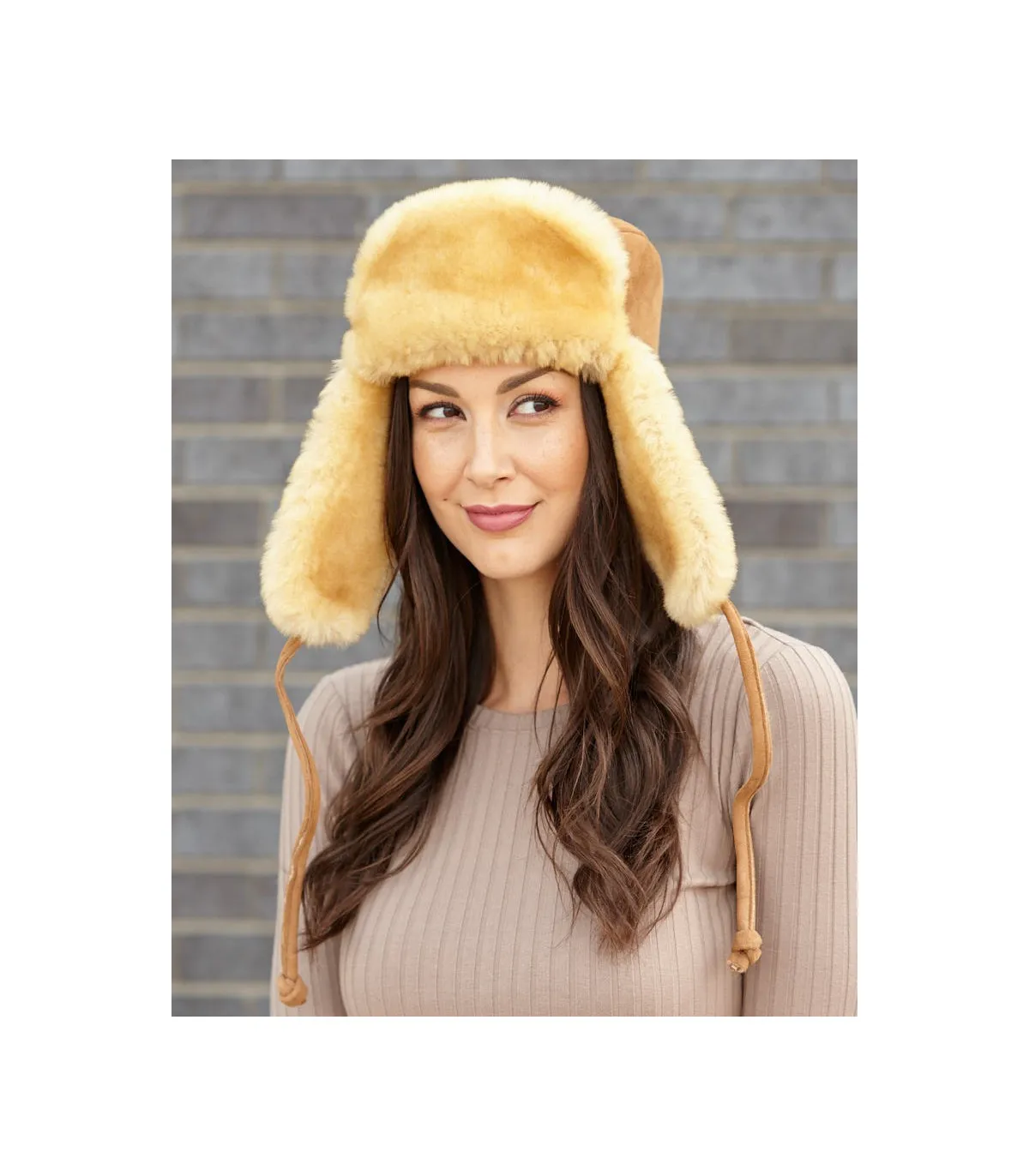 The Lady Yukon Sheepkin Russian Hat: FurHatWorld.com