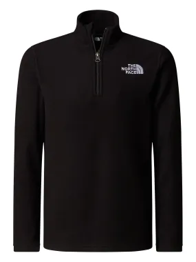 THE NORTH FACE Juniors Glacier 1/4 Zip Pullover - Black