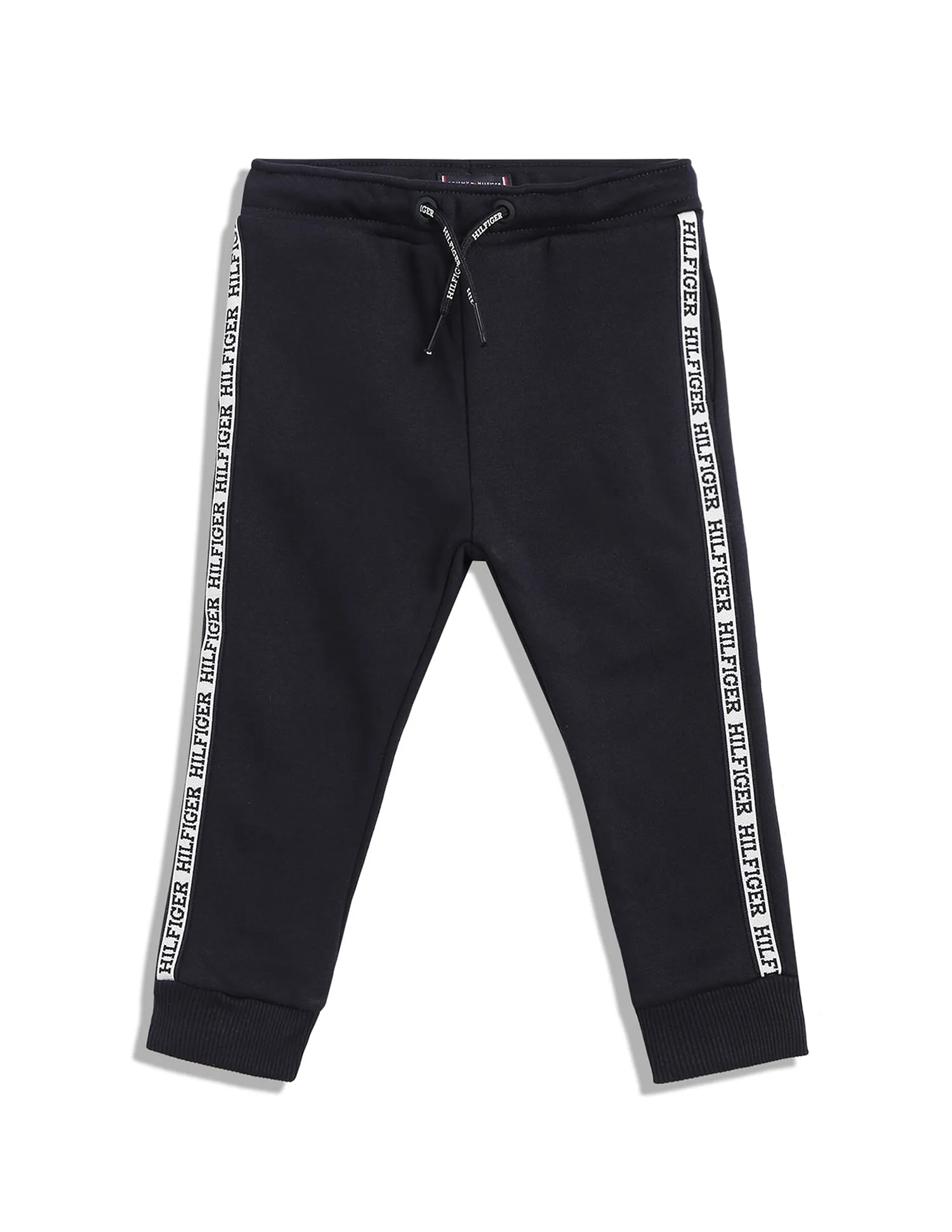 Tommy Hilfiger Kids Boys Mid Rise Logo Tape Joggers