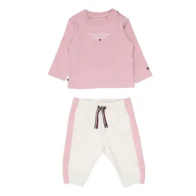 Tommy Hilfiger Pink/Cream Tee & Joggers