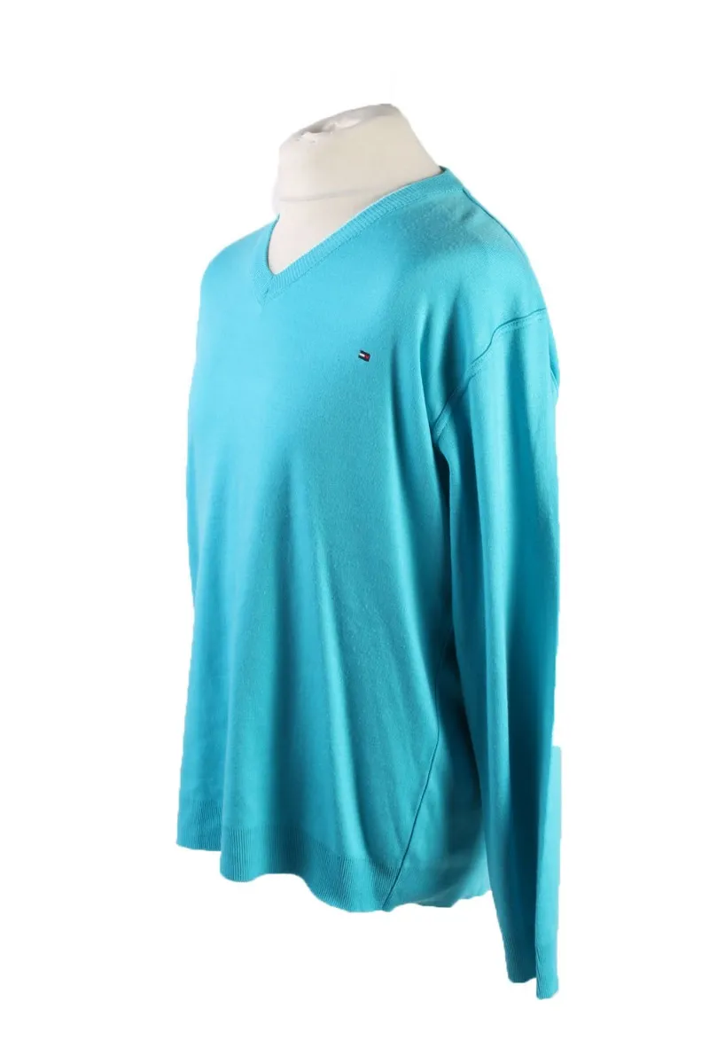 Tommy Hilfiger Pullover Jumper Turquoise XXL - Pepper Tree London