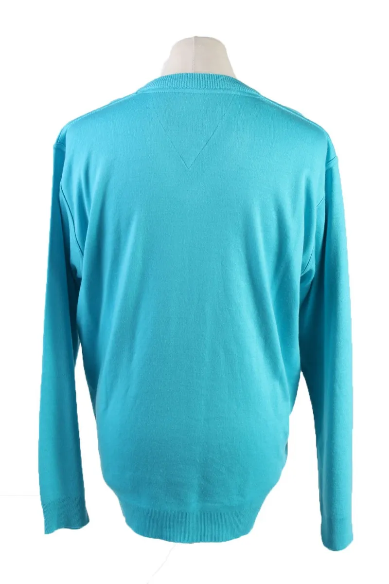 Tommy Hilfiger Pullover Jumper Turquoise XXL - Pepper Tree London