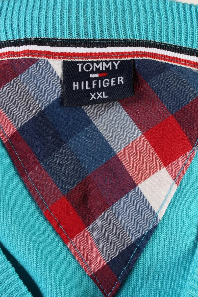 Tommy Hilfiger Pullover Jumper Turquoise XXL - Pepper Tree London