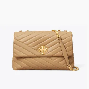 Tory Burch Kira Chevron Convertible Shoulder Bag Desert Dune