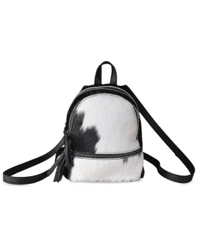 Trinity Ranch Women's Hairon Cowhide Mini Backpack