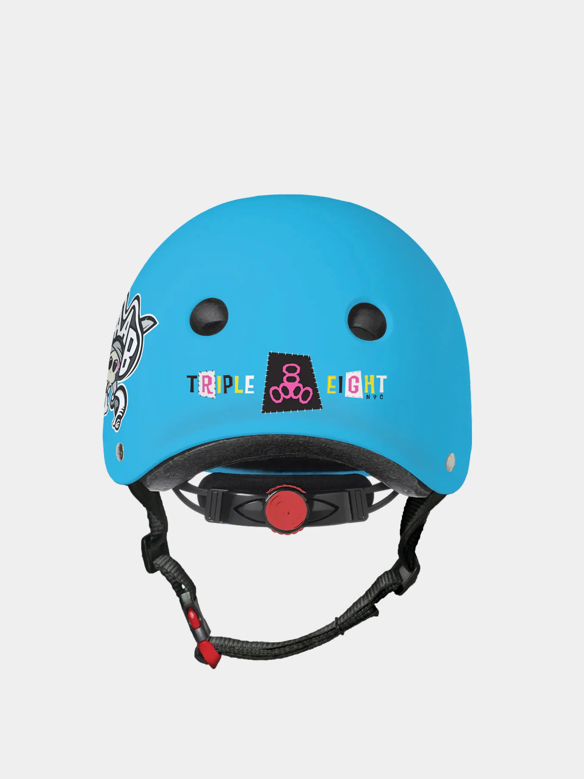 Triple Eight Helmet Lil 8 Staab Edition Dual Certified Helmet With Eps Liner JR (neon blue)