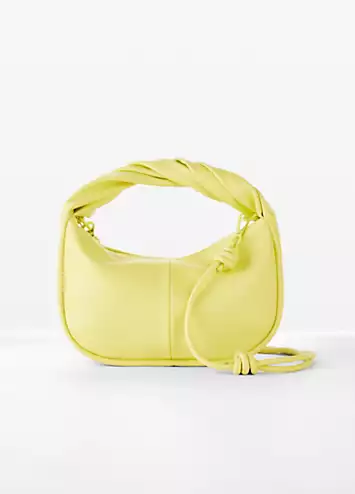 Twisted Handle Metallic Handbag by bonprix | Look Again