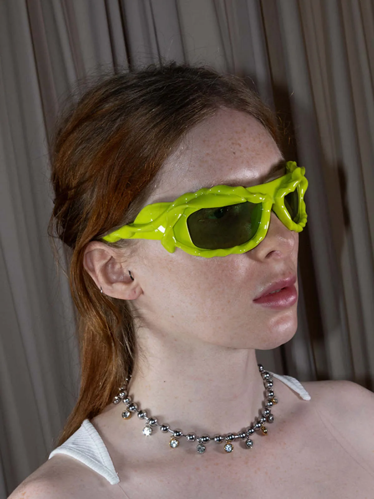 Twisted Sunglasses - Acid Green