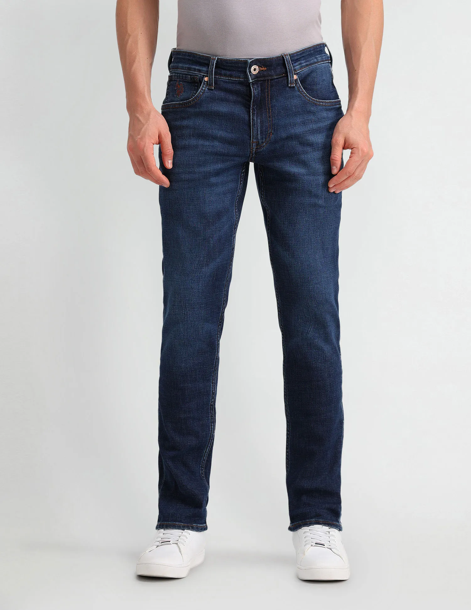 U.S. Polo Assn. Denim Co. Brandon Slim Tapered Blue Jeans