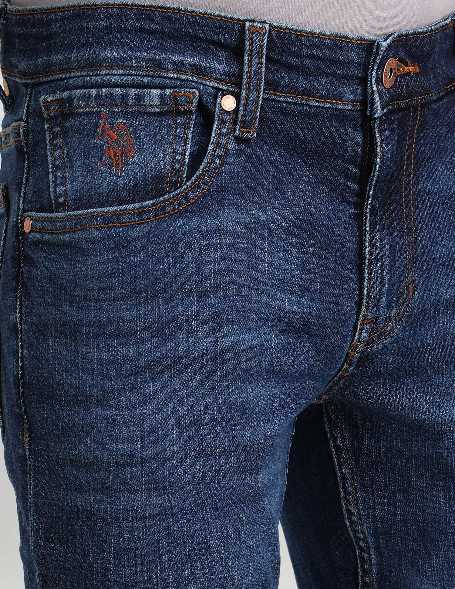 U.S. Polo Assn. Denim Co. Brandon Slim Tapered Blue Jeans