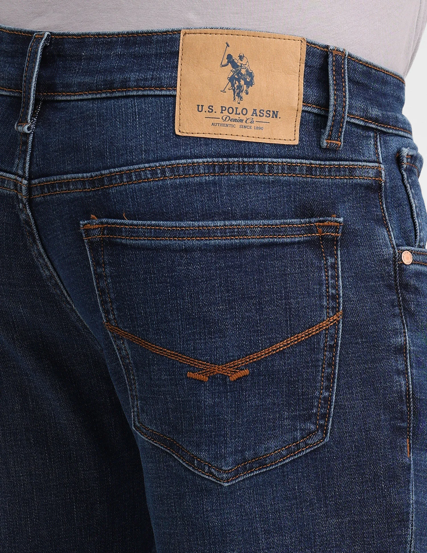 U.S. Polo Assn. Denim Co. Brandon Slim Tapered Blue Jeans