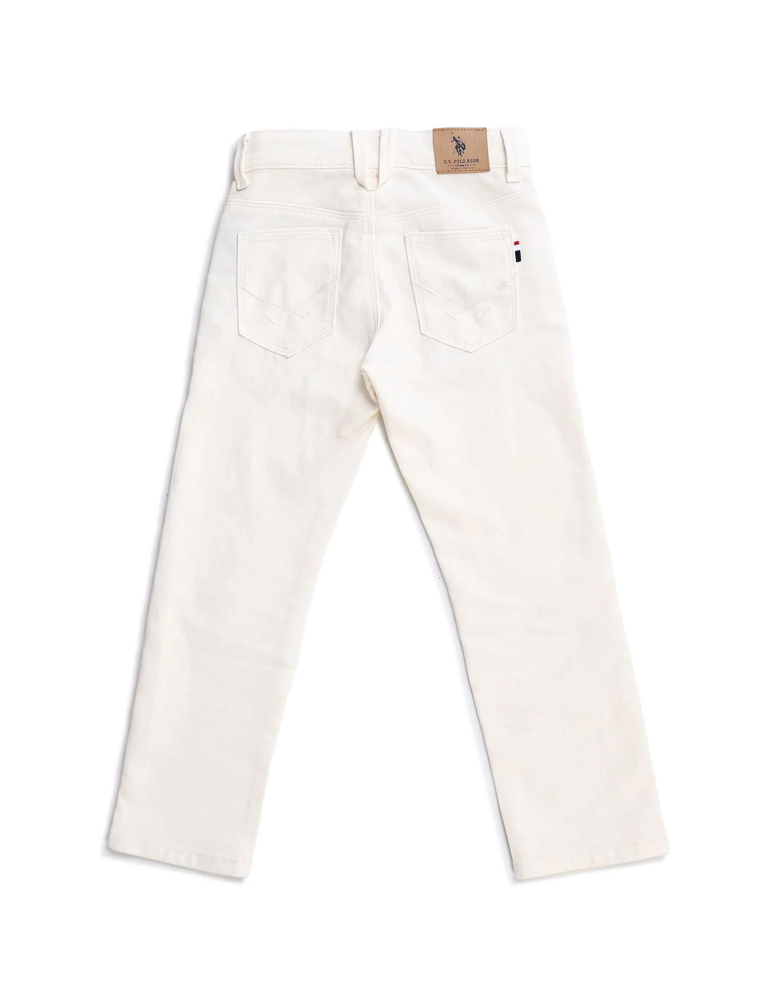 U.S. Polo Assn. Kids Boys Regular fit White Jeans