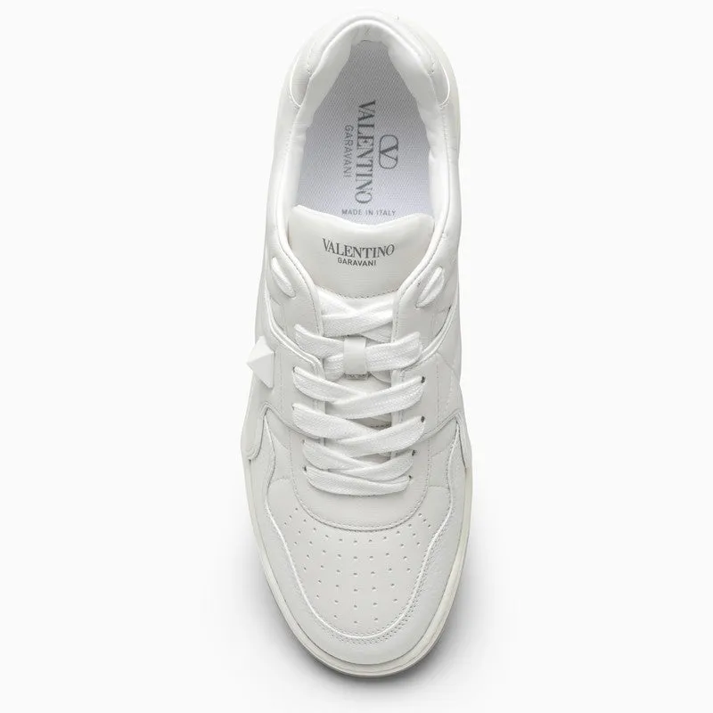 VALENTINO GARAVANI One Stud XL White Leather Sneakers