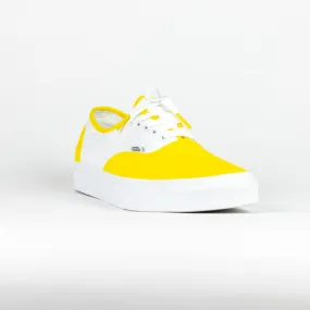 Vans Authentics Low Top Custom White 'Summer Yellow' Edition