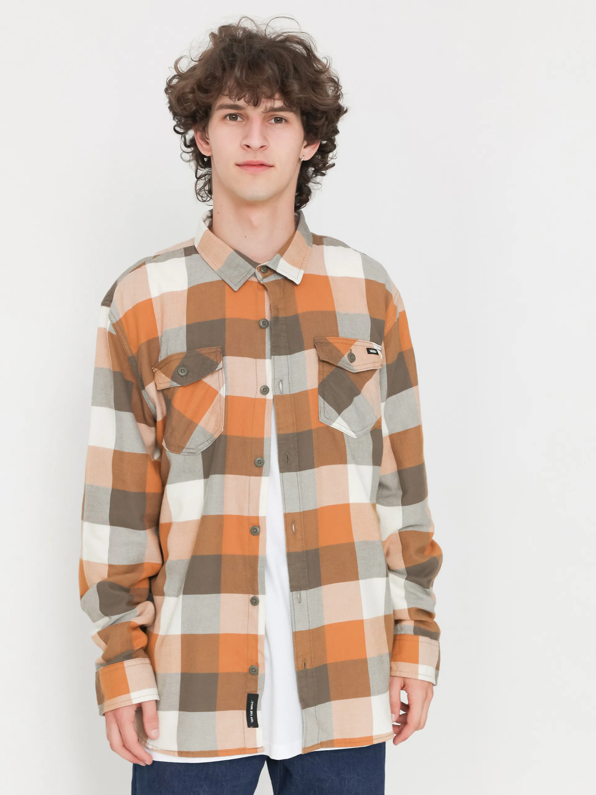 Vans Box Flannel Classic Shirt (bungee cord/brown sugar)