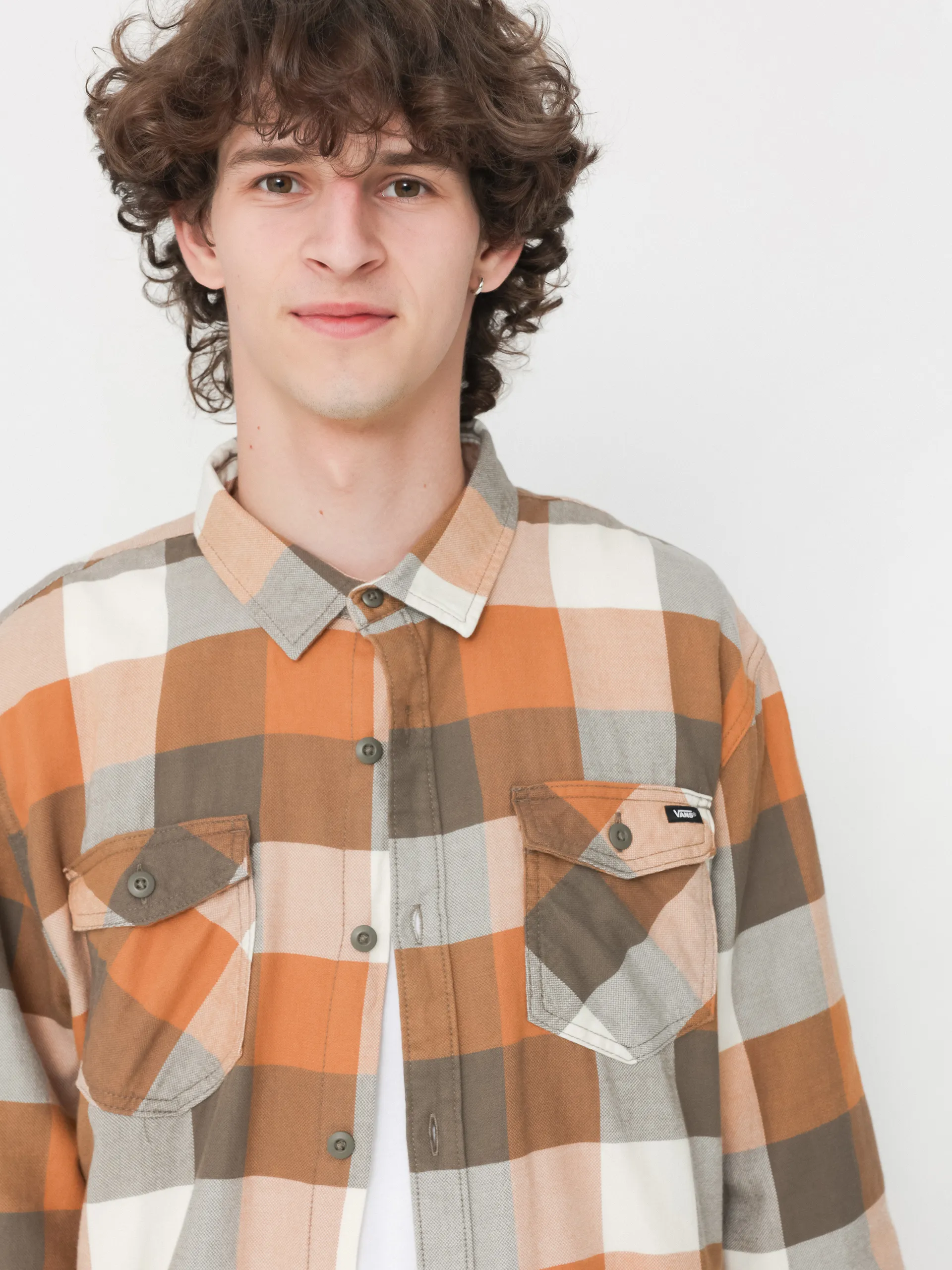 Vans Box Flannel Classic Shirt (bungee cord/brown sugar)