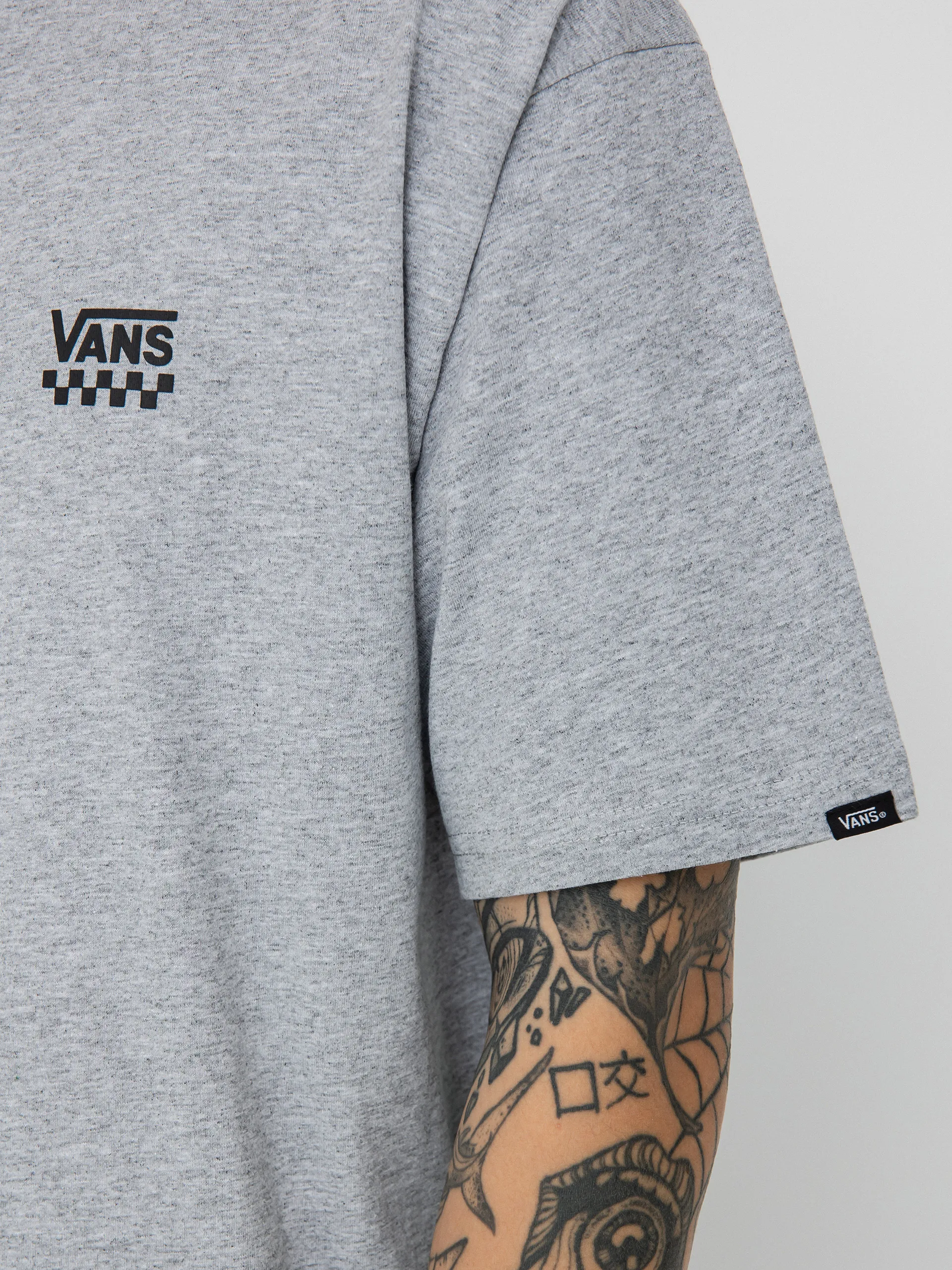 Vans Left Chest Logo II T-shirt (athletic heather/black)