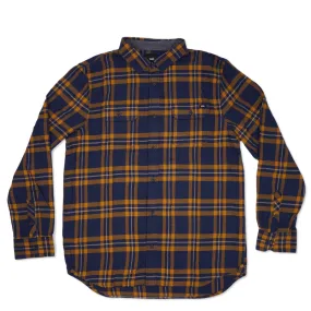 VANS WESTMINSTER WOVEN L/S - DRESS BLUES BUCKTHORN BROWN