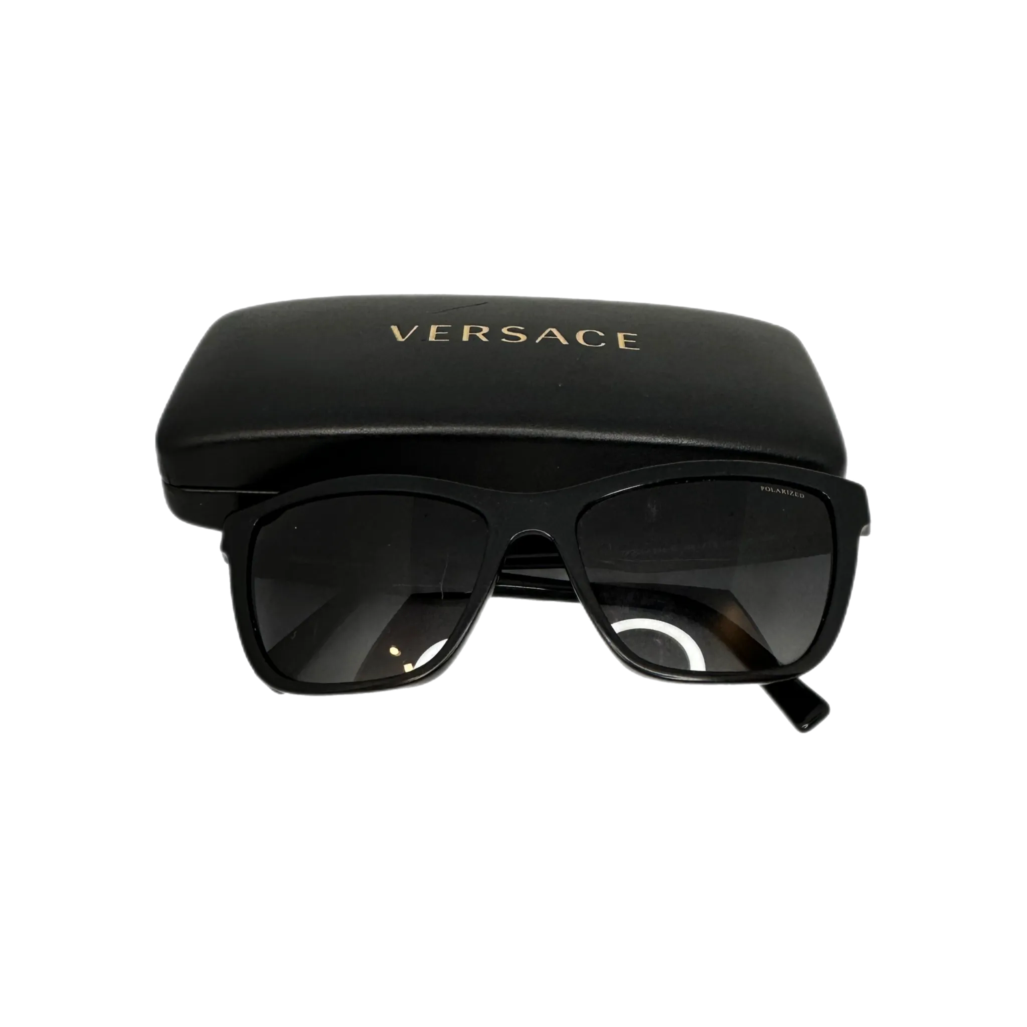 Versace- Black Bedazzled Sunglasses