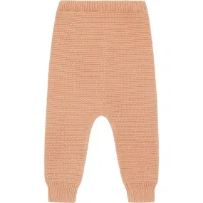 Vild House of Little Organic Cotton Knit Trousers, Natural Pink Rust Mineral Dye