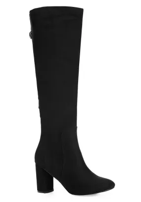 WIDE FIT Perry Knee High Boot - black