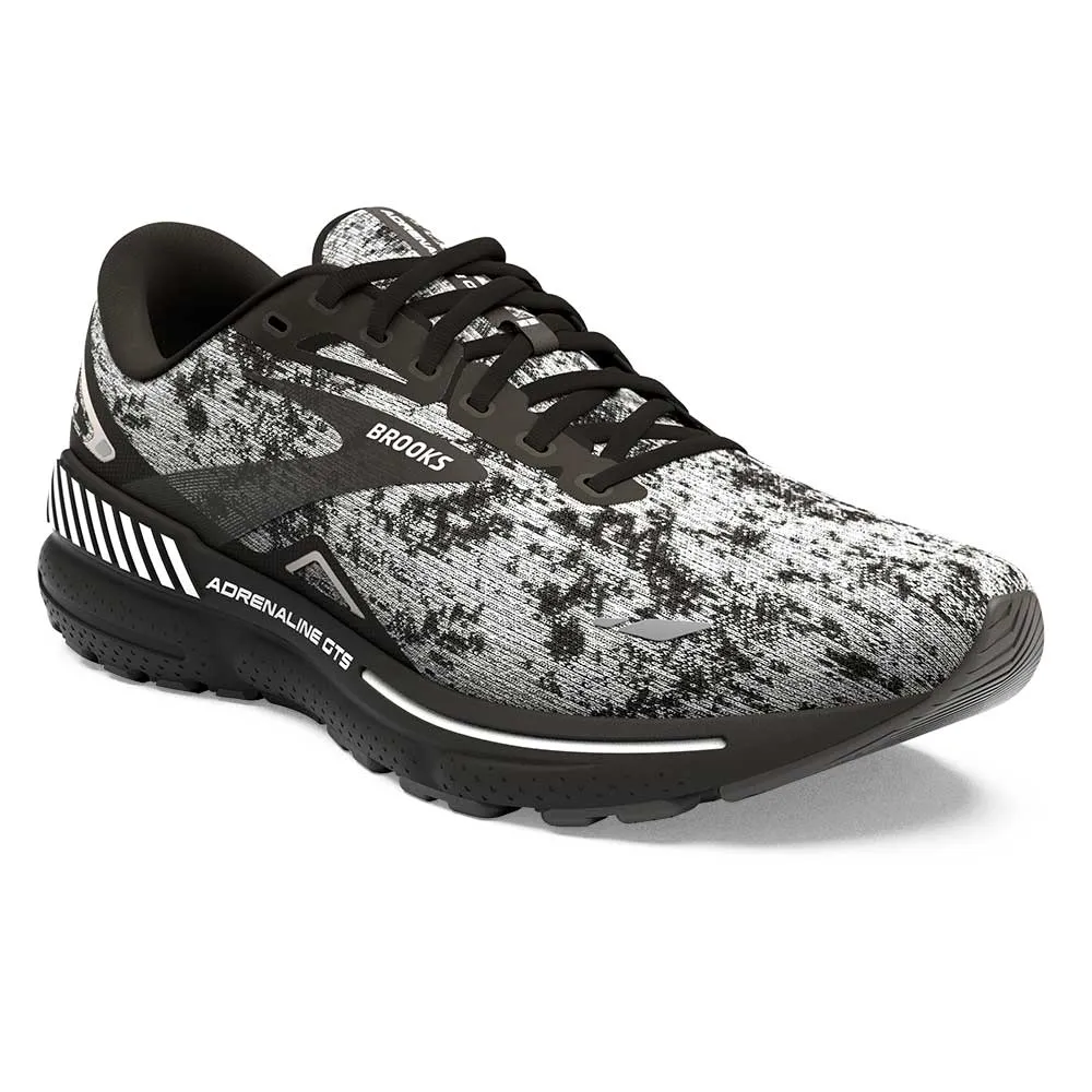 Women's Adrenaline GTS 23 Running Shoe - White/Grey/Black - Wide (D)