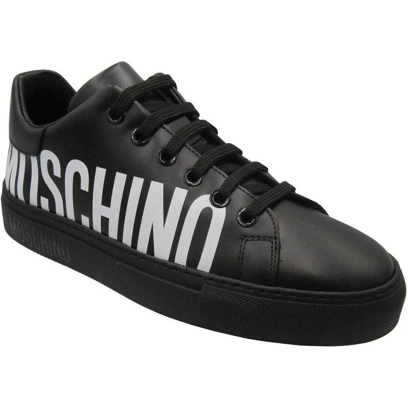 Women's Moschino Couture Leather Sneakers With Logo